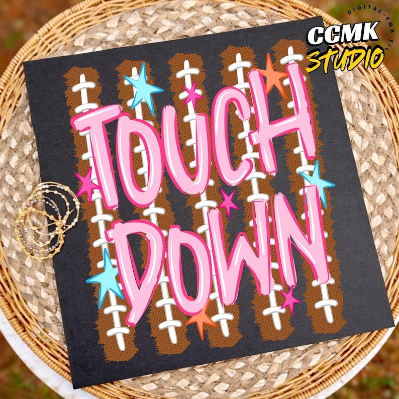 Touchdown Png, Football Season PNG, Stripes Football Mom Png, Fall Sports Design, Football Fan Png, Fall Png, Football Png image 1