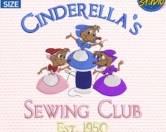 Magical Land Embroidery Design, Magic Kingdom Embroidery 3 Size, Princess Cartoon Sewing Crew Embroidery, Instant Download