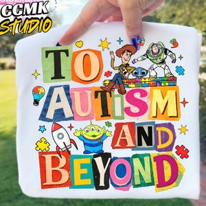 To Autism and Beyond png, Toy Characters Autism Awareness png, It's Ok To Be Different png, Autism Acceptance png, Special Education