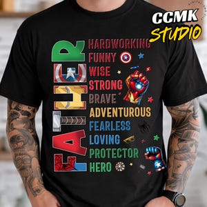 Father Hardworking Png, Best Dad Ever Png, Superhero Father's Day Png, Fatherhood Png, Dad Life Png, Dad Shirt Design, Gift For Father Png
