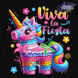 Viva La Fiesta PNG, Mexikanische Pinata Kokette Bogen Design, Mexikanische Party Sublimation, Fiesta Vibes Png, Fiesta Party Png, Festival 2025 Png