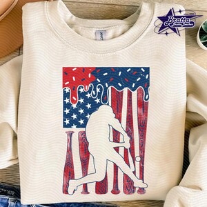 Béisbol americano con goteo (Png), béisbol (Png), 4 de julio (Png), bandera de EE. UU. (Png), día del juego de béisbol (Png), béisbol retro (Png), independencia (Png)