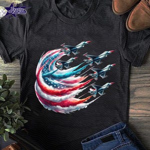 愛国的なアメリカ国旗のジェット戦闘機PNG、赤白青PNG、アメリカ軍旗PNG、空軍独立記念日昇華PNG、独立記念日PNG
