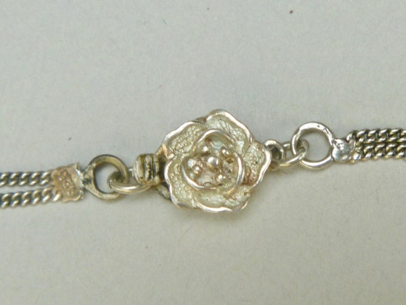 Fairy cameo on sterling chain, rose clasp - image 3