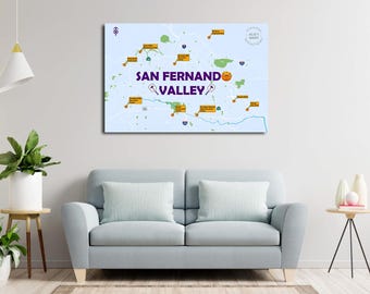 San Fernando Valley Pickleball Locations Map - Digital File