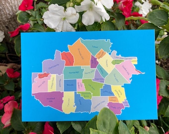 Custom San Fernando Valley Postcard - Neighborhoods 4x6in