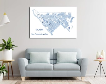 Sylmar - San Fernando Valley Neighborhood Map - Digital File