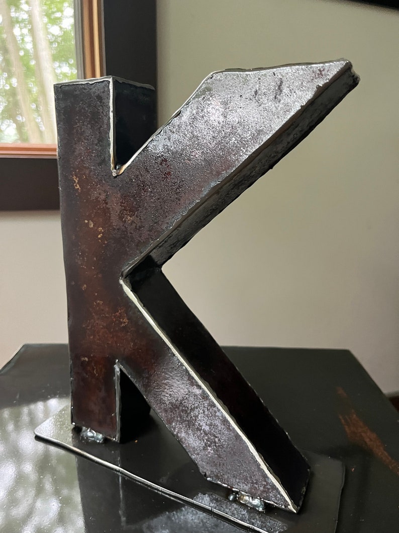 Decorative Large Metal Letter Freestanding Personalized or Custom image 3