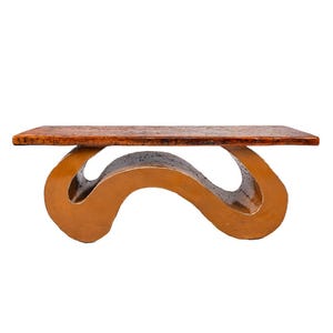 Conversation Steel and Barn Wood Coffee Table, Handmade in the US Living Room Furniture