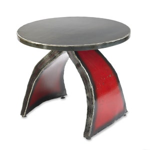 Side Table Wishbone Metal Modern End Table image 1