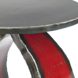 Side Table Wishbone Metal Modern End Table image 2