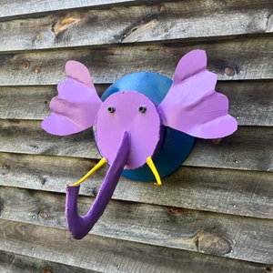 Eleanor Elephant Head Wall Sculpture African Animal Wall Art