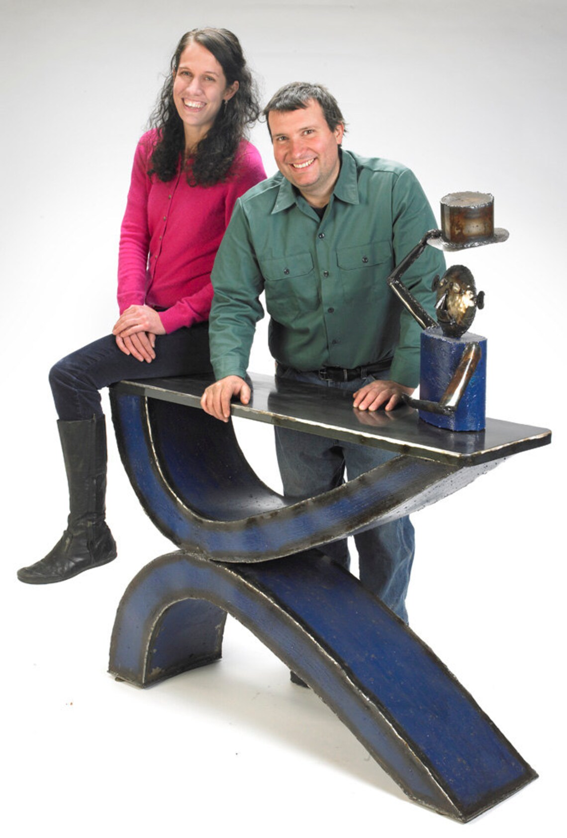 Wood & Metal X Console Table Reclaimed Wood and Metal Entry Etsy