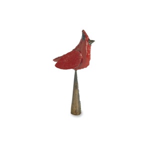 Baumspitze Kardinal-Metall-Weihnachtsdekor-Feiertags-Baum