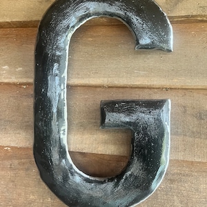 Large Steel 3D Metal Letter, Wall Mounted Personalized Letter, Custom Initial