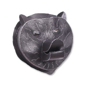 American Metal Wall Black Bear Metal Art Sculpture Animal Head