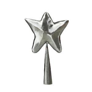 Christmas Star Tree Topper, Rustic Steel Holiday Decor, Outdoor Winter Tree