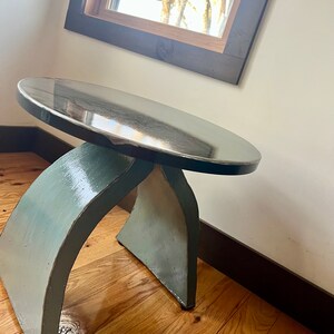 Side Table Wishbone Metal Modern End Table image 4