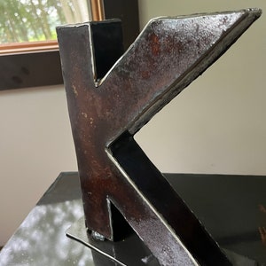 Decorative Large Metal Letter Freestanding Personalized or Custom image 4