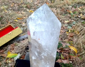 GIANT Quartz Crystal - 8.6 POUNDS - 20 inches - Polished Point