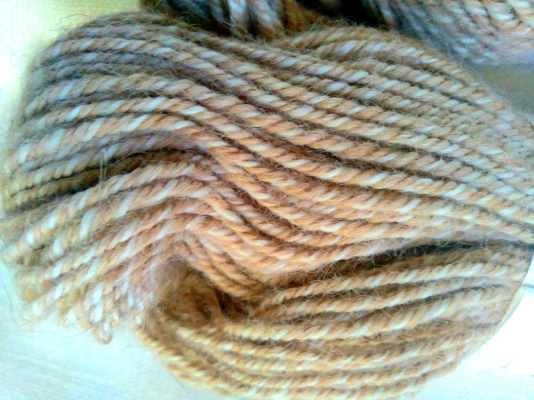 Handspun ALPACA Yarn - 270 Yards - 3-ply - Dk/light Worsted- 'oatmeal ...