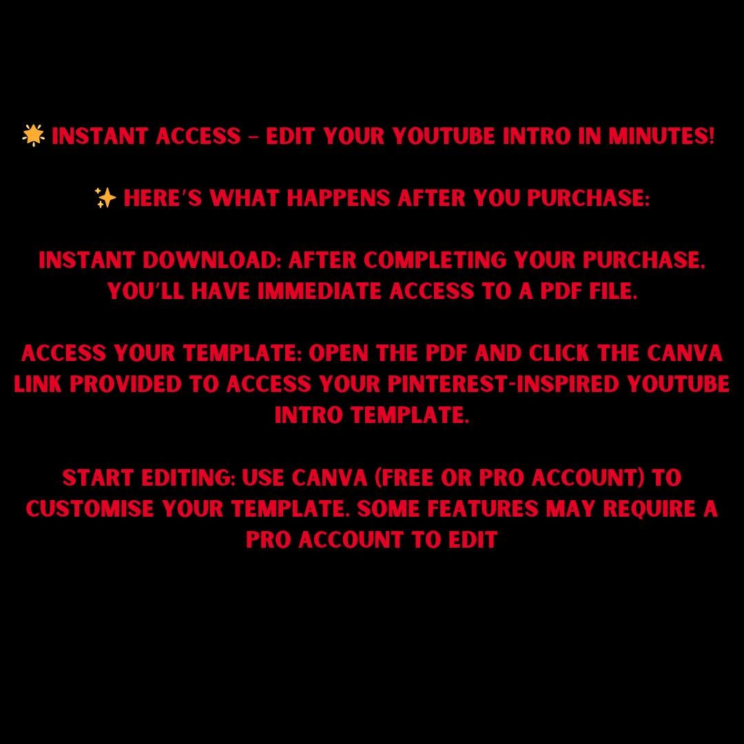 Pinterest Dark Mode -inspired Youtube Intro Template | Fully ...