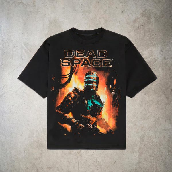 Dead Space Graphic Tee, Sci Fi Horror T-Shirt, Space Horror Gaming Shirt, Dark Aesthetic Streetwear, Unisex Cotton Tee