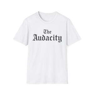 Audacity Graphic Tee: Unisex Softstyle Ring-Spun Cotton T-Shirt