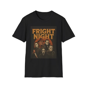 Fright Night Vintage Horror T-Shirt, Unisex Tee, Halloween Costume Tee, Spooky Movie Shirt, Horror Fans Gift, Unisex Graphic Tee