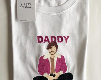 Pedro Pascal T-shirt embroidery