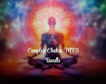 Paquete completo de hipnosis de chakras / 7 MP3 guiados para sanación, limpieza energética y despertar espiritual