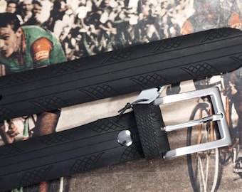 Upcycled Bike Tire Belt: Vegan Eco-Friendly Handmade in Italy