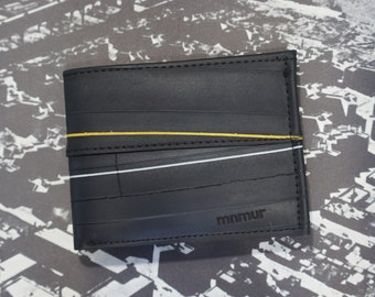 Recycled inner tube wallet for men / unique piece. Vegan and eco-friendly wallet. Gift idea bicycle lovers.