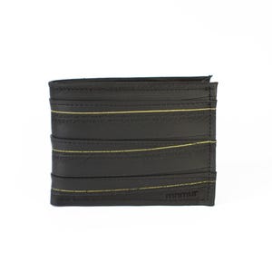 Cartera de cámara de aire reciclada para hombre / Pieza única. Cartera vegana y ecológica. Idea de regalo para amantes de la bicicleta.
