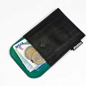 Small wallet made from recycled inner tubes. Handcrafted with care in Italy. image 7