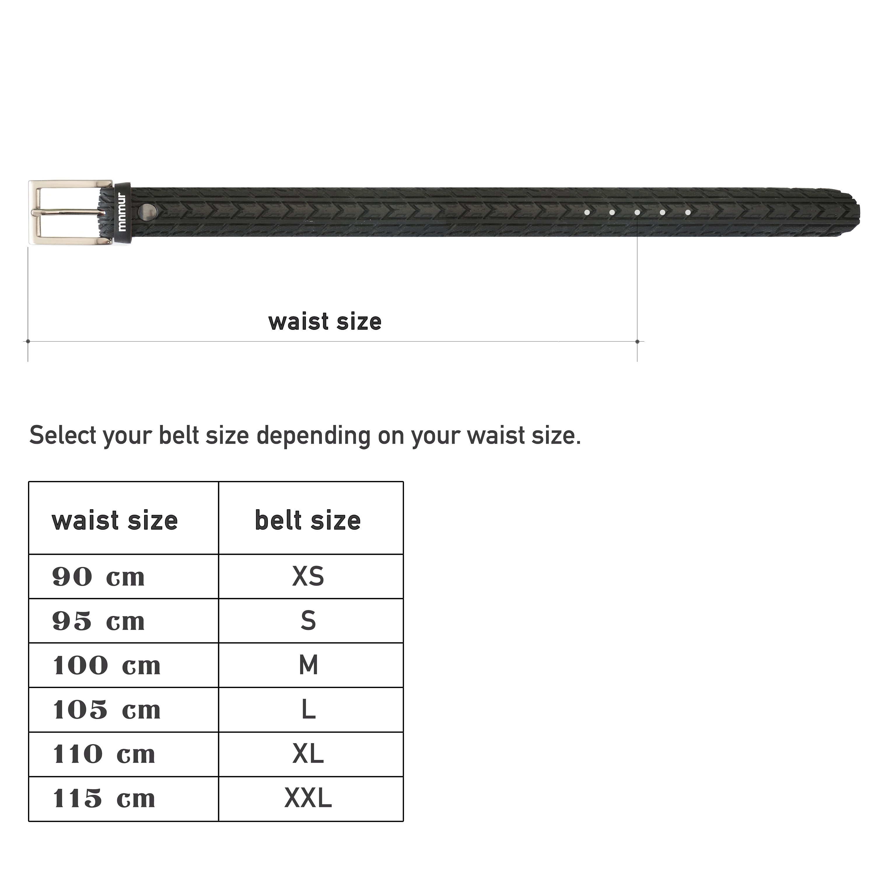 Size Chart 90cm In Belt Size ABYON Lower Back Support Belt For Men