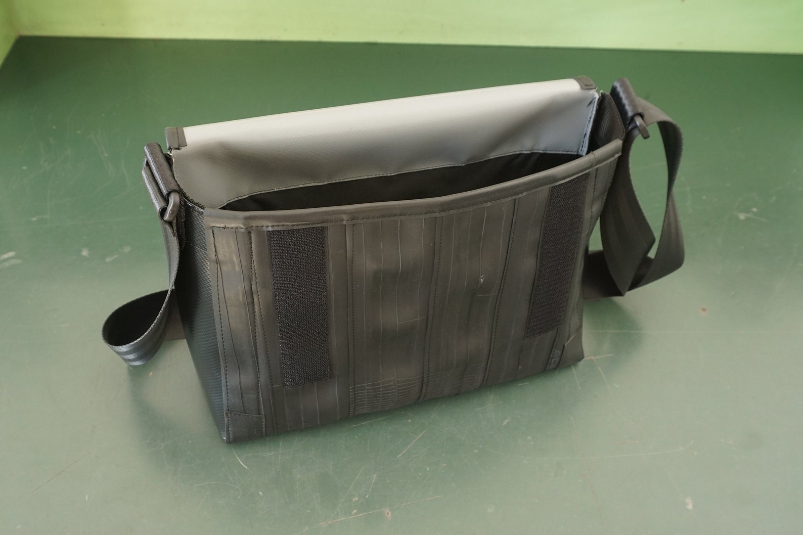 Small Inner Tube Messenger Bag. Vegan Shoulder Bag. Etsy