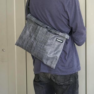 Musette-Style Bag in X-pac LS 42, Cyclist bag, Super resistant and light weight, Handmade in Italy, Waterproof bag.