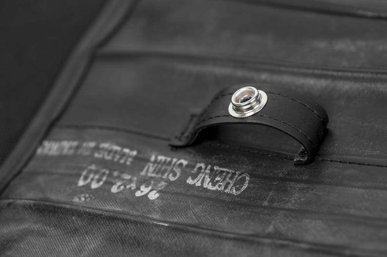 Bike inner tube shoulder bag Fits up to 15 laptop Work bag for men Men/'s vegan bag