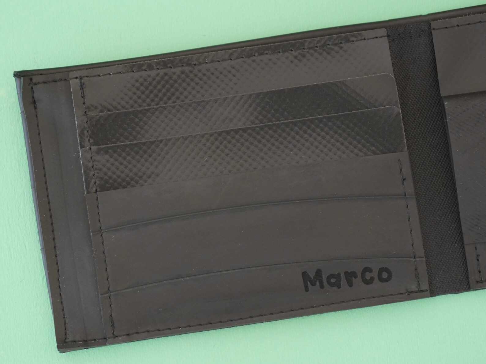Personalized Inner Tube Wallet With Coin Pocket. Anniversary Etsy