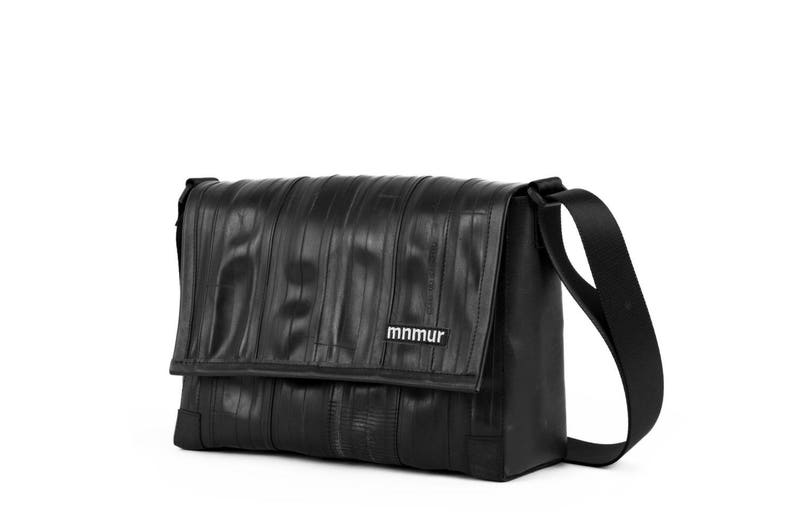 Small inner tube messenger bag. Vegan shoulder bag. Etsy