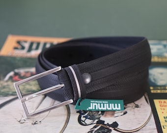 Upcycled Bike Tire Belt: Vegan Eco-Friendly Handmade in Italy