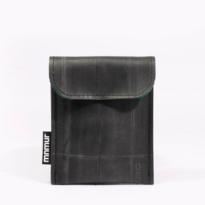 Small wallet made from recycled inner tubes. Handcrafted with care in Italy. image 8