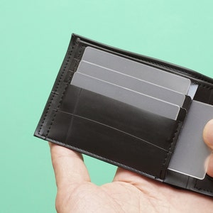 Slim Wallet for men, limited edition. Handmade from bike tubes. Holds coins, cards and notes. Functional and very durable.