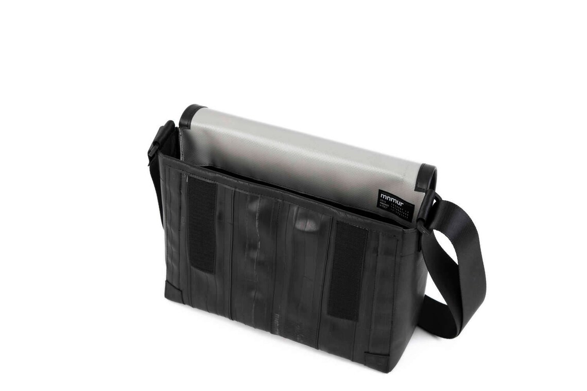 Small inner tube messenger bag. Vegan shoulder bag. Etsy