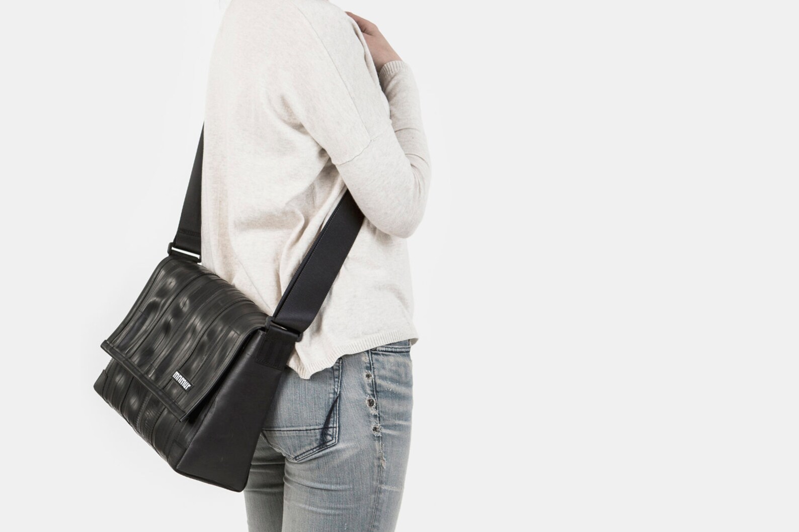 Small Inner Tube Messenger Bag. Vegan Shoulder Bag. Etsy