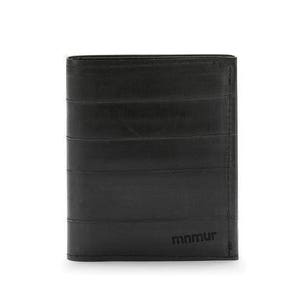 Inner tube bi-fold wallet with black card holder. image 2