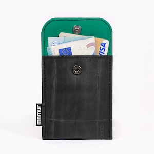 Small wallet made from recycled inner tubes. Handcrafted with care in Italy. image 6