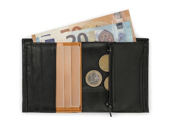 Recycled Inner Tube Slim Wallet: Handmade Vegan Coin Pouch