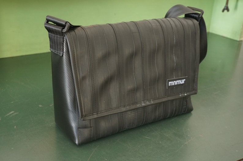 Small Inner Tube Messenger Bag. Vegan Shoulder Bag. Etsy